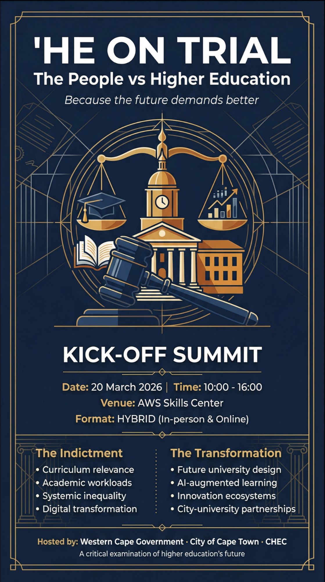 HE on Trial Kick-Off Summit: The People vs Higher Education