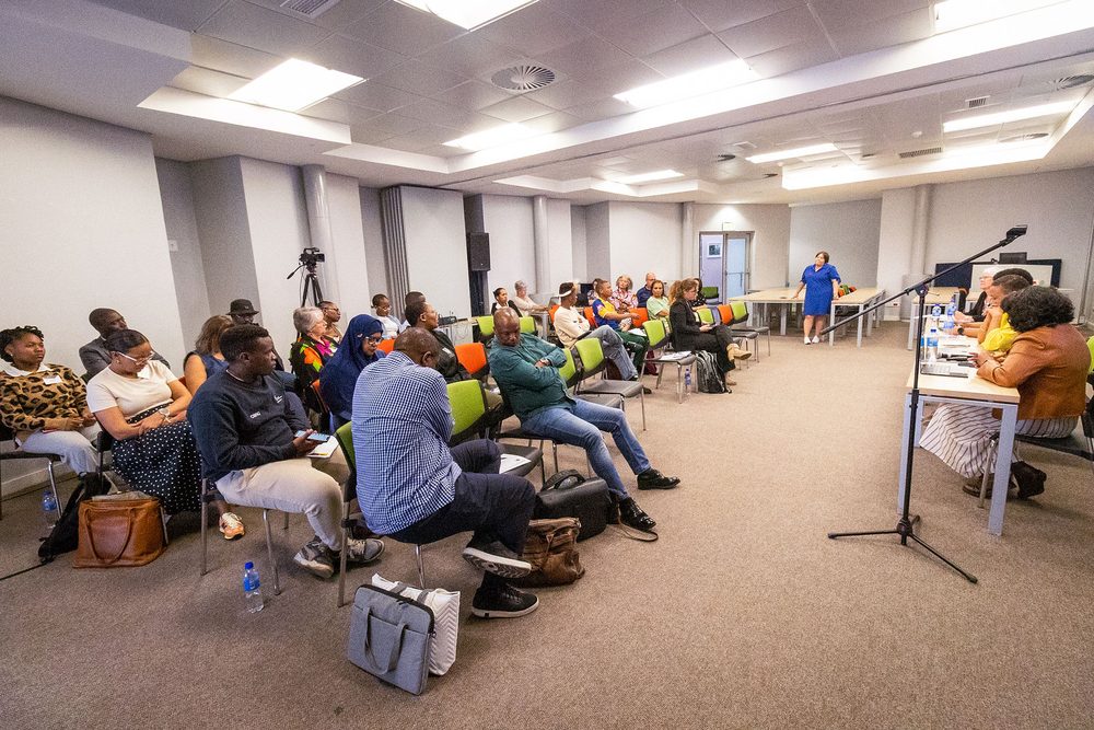 Staff and students attending the seminar at the University of the Western Cape